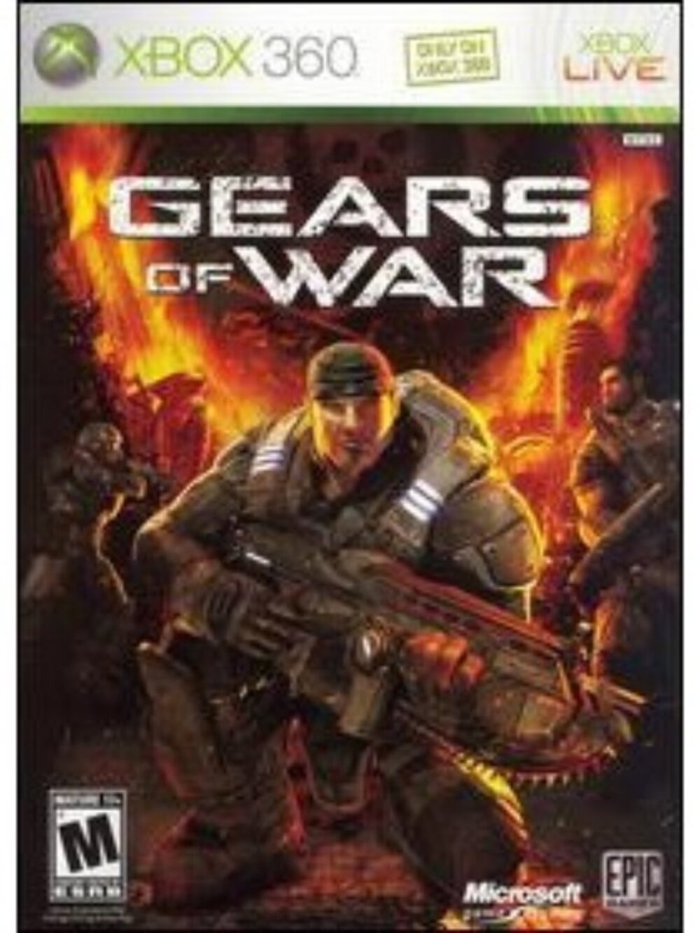Gears Of War Xbox 360 Video Game Vtg 2006 Microsoft Complete 17+ Tested